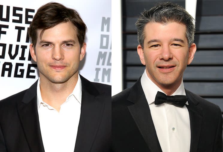 Ashton Kutcher and Travis Kalanick