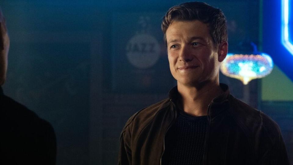 Jack Crusher (Ed Speleers) gives a rare smile (Paramount+)