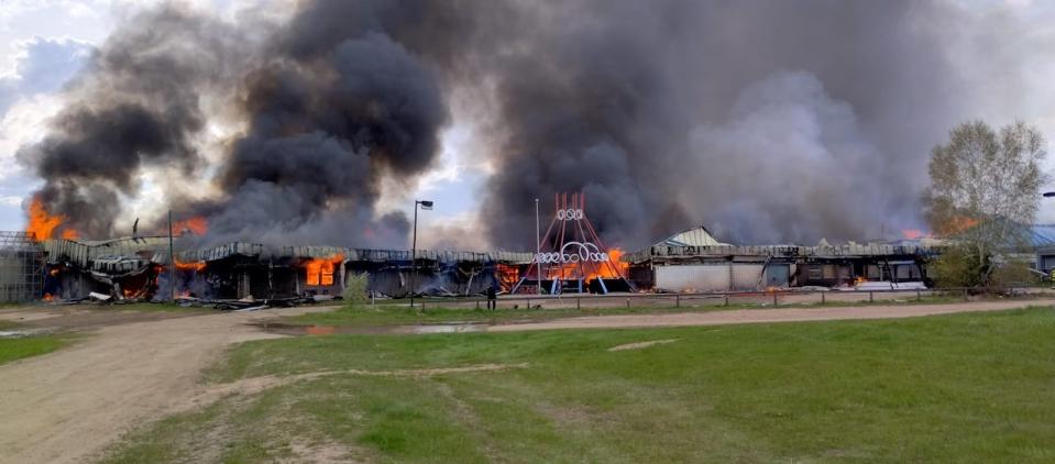 The school at Waterhen Lake First Nation, about 75 kilometres north of Meadow Lake, was completely destroyed by fire.