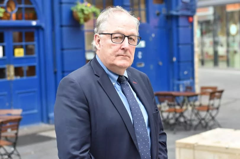 Reform UK candidate for London Mayor, Howard Cox outside the Shipwrights Arms in London Bridge