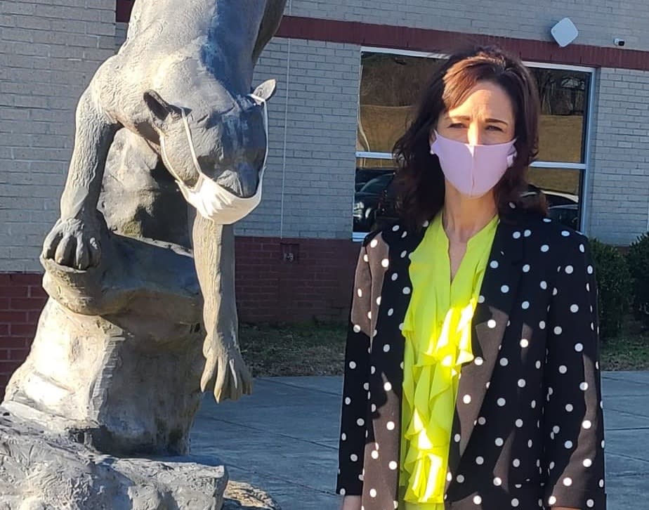 Copper Basin High Principal Holly Smith once offered to donate land on her family’s farm for a cell tower to improve internet access in her rural community in southeast Tennessee. (Copper Basin High School)