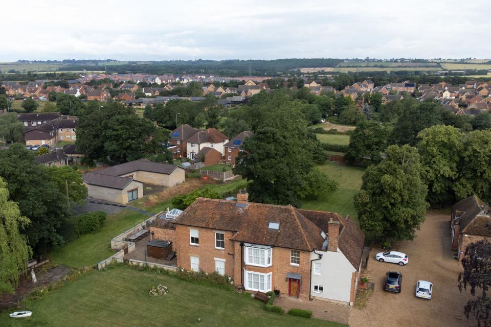 A view of the home of Hannah Ingram-Moore, the daughter of the late Captain Sir Tom Moore, at Marston Moretaine, Bedfordshire. The Captain Tom Foundation has stopped taking money from donors after planning chiefs ordered that an unauthorised building in the home of the daughter of the late charity fundraiser be demolished. Picture date: Wednesday July 5, 2023.