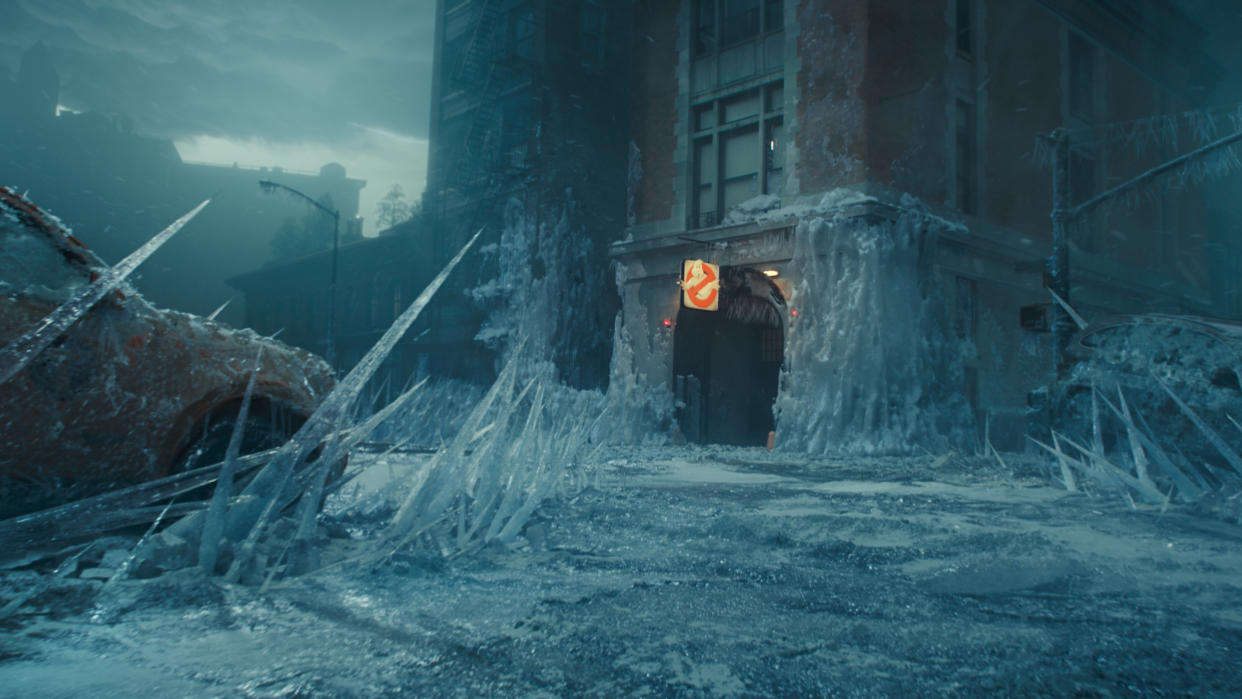  The Ghostbusters firehouse is taking over in the deep freeze as seen in the Ghostbusters: Frozen Empire teaser trailer. 