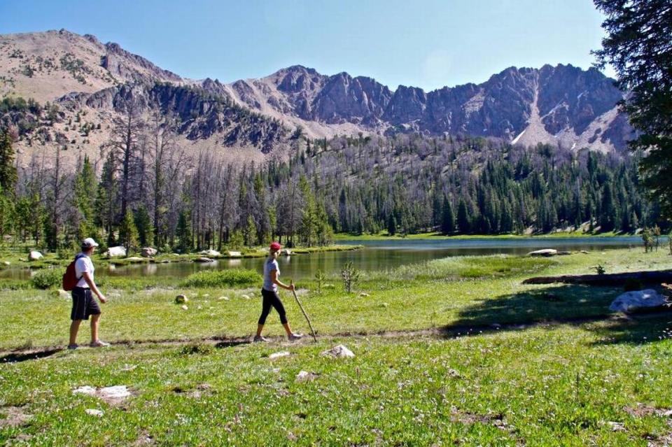 A trail in the Boulder-White Clouds Wilderness goes right past Fourth of July Lake and is an easy hike. Pete Zimowsky/Special to Treasure Magazine