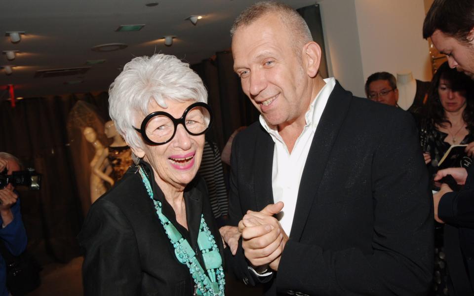 Iris Apfel and Jean-Paul Gaultier