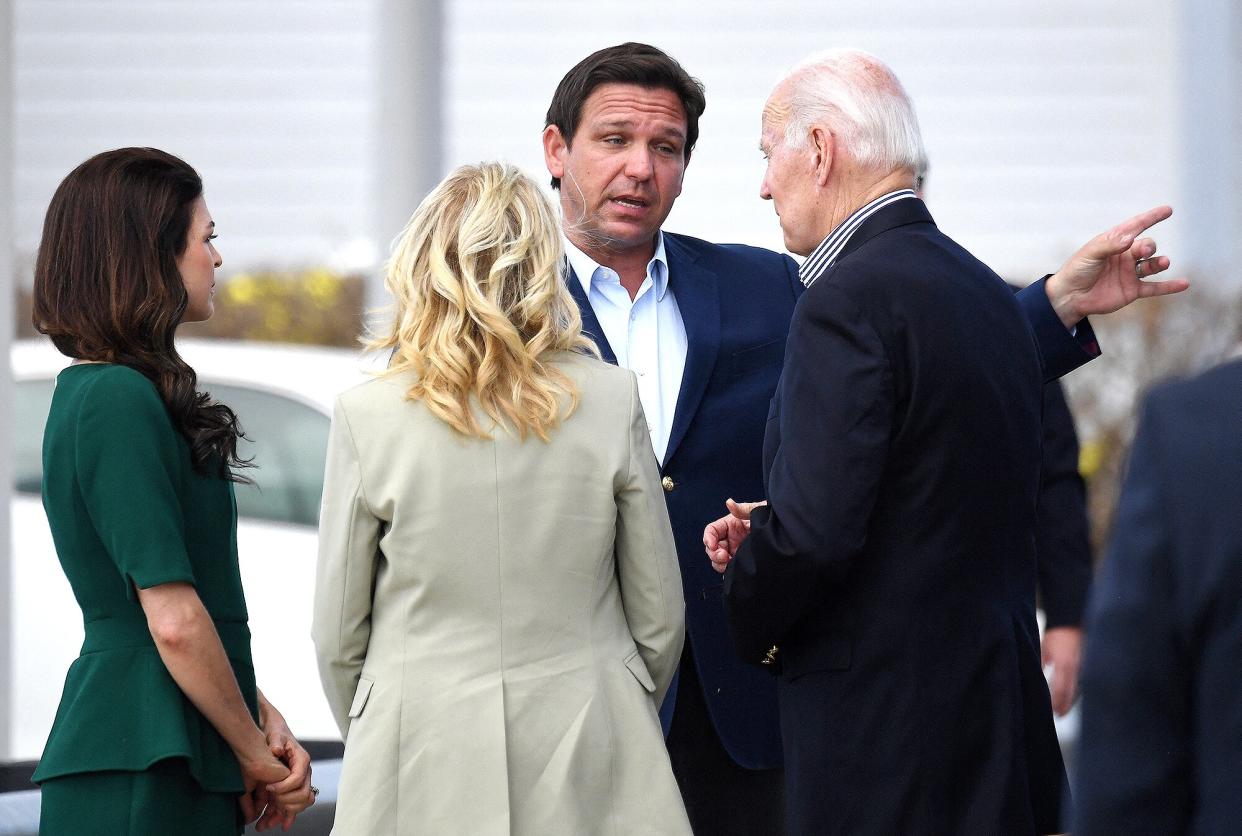 Ron DeSantis, Casey DeSantis, US President Joe Biden, First Lady Jill Biden