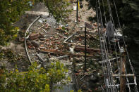 <p>Debris of a home that was destroyed by an explosion in the early morning is pictured in the Bronx borough of New York on Sept. 27, 2016. (Carlo Allegri/Reuters) </p>