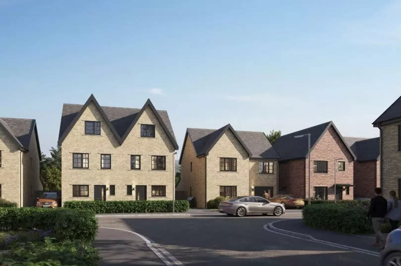 CGI street view of how the new Kellen Homes housing development could look in Castleton, Rochdale