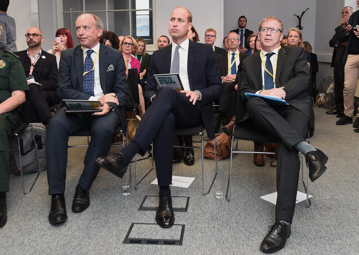 The Duke Of Cambridge launches “Mental Health At Work” at The Engine Shed in Bristol (Getty)