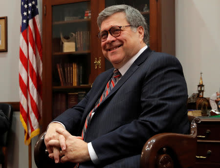 U.S. Attorney General nominee William Barr attends a meeting on Capitol Hill in Washington, U.S., January 9, 2019. REUTERS/Jim Young