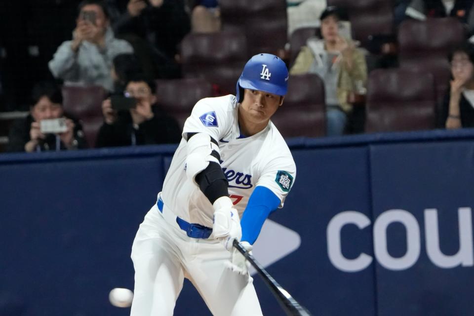 大谷翔平2場比賽5打數無安打。美聯社