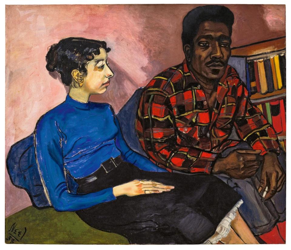 Alice Neel, ‘Rita and Hubert’, 1954 (Alice Neel Rita and Hubert, 1954 © The Estate of Alice Neel. Courtesy The Estate of Alice Neel.)