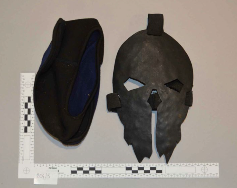 Jaswant Singh Chail created a homemade mask out of metal as he plotted the attack on the Queen (CPS)