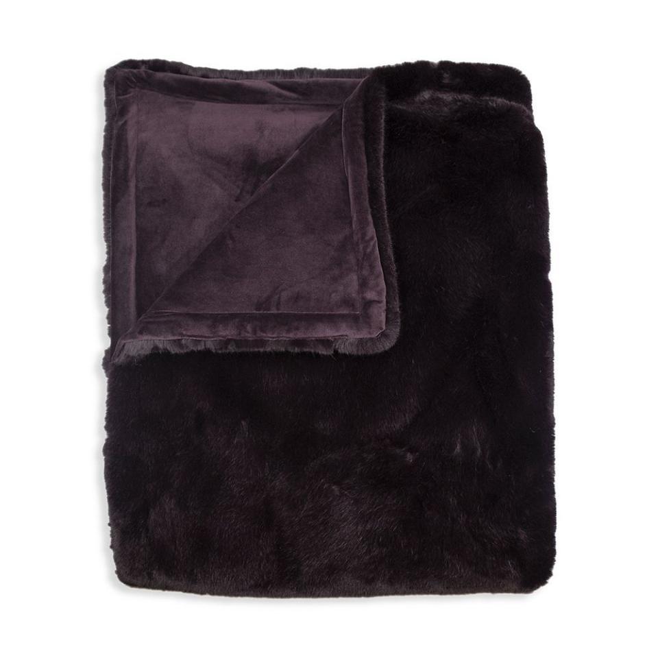 13) Surell Faux Mink Fur Soft Weighted Blanket