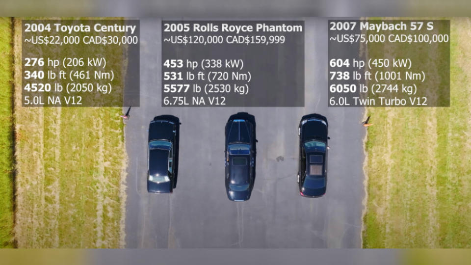 三輛車都配置上了V12動力，是現今市面上難以買到的引擎心臟。(圖片來源/ 翻攝自YT@Throttle House)