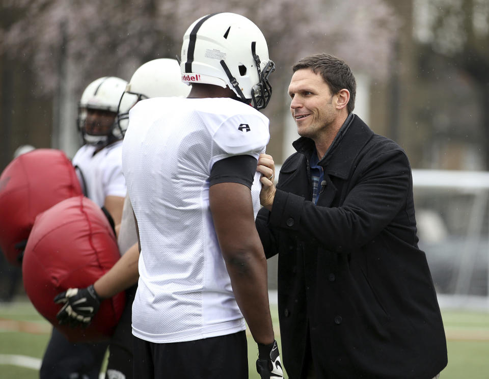 Tony Boselli described a harrowing experience with COVID-19, but he's through the worst of it. (Steven Paston/PA via AP)