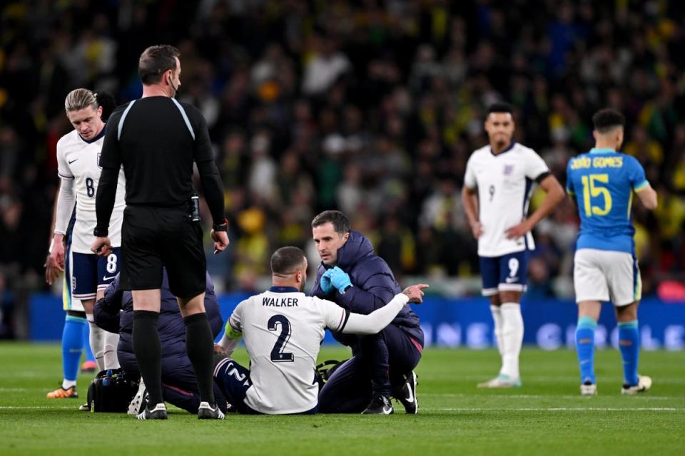 Kyle Walker has been out since last month’s international break (Getty Images)