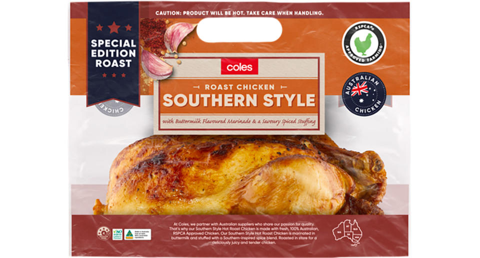 Coles Southern Style Hot Roast Chicken