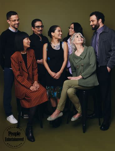 <p>Robby Klein/Contour by Getty</p> (Clockwise from top left) Justin Marks, Hiroyuki Sanada, Anna Sawai, Rachel Kondo, Cosmo Jarvis, Michaela Clavell, and Eriko Miyagawa of 'Shogun'