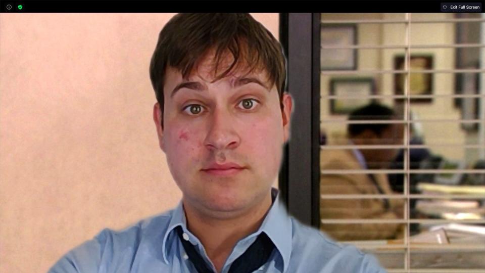 jim from 'the office' zoom halloween costume