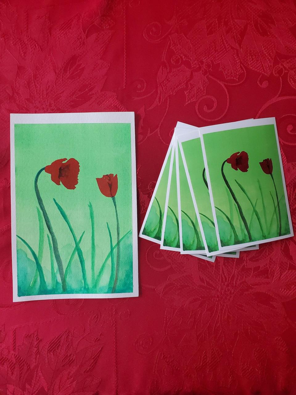 These flower prints are sold on Etsy by Jada Marie Adams of Jada M Art, located in Brockton.