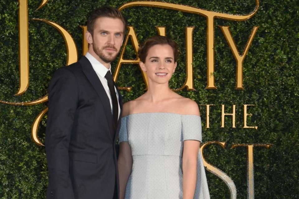 Indefinitely postponed: Cast members Dan Stevens and Emma Watson: Dave Benett