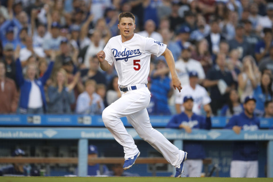 Los Angeles Dodgers shortstop Corey Seager will miss the rest of the 2018 season due to Tommy John surgery. (AP)