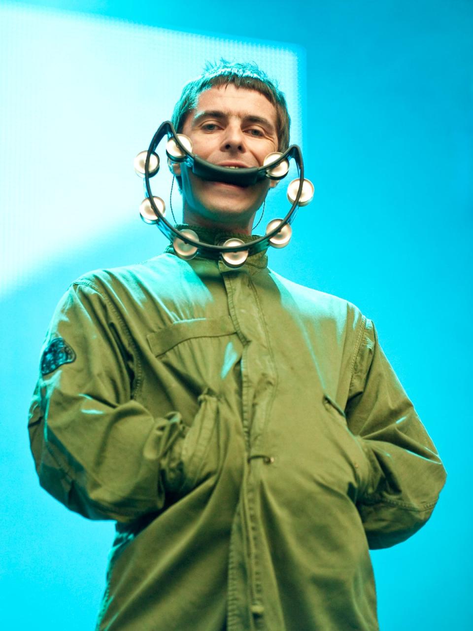 Neil Lupin’s shot of Liam Gallagher performing with Oasis at Wembley Stadium, 2009 (Neil Lupin)