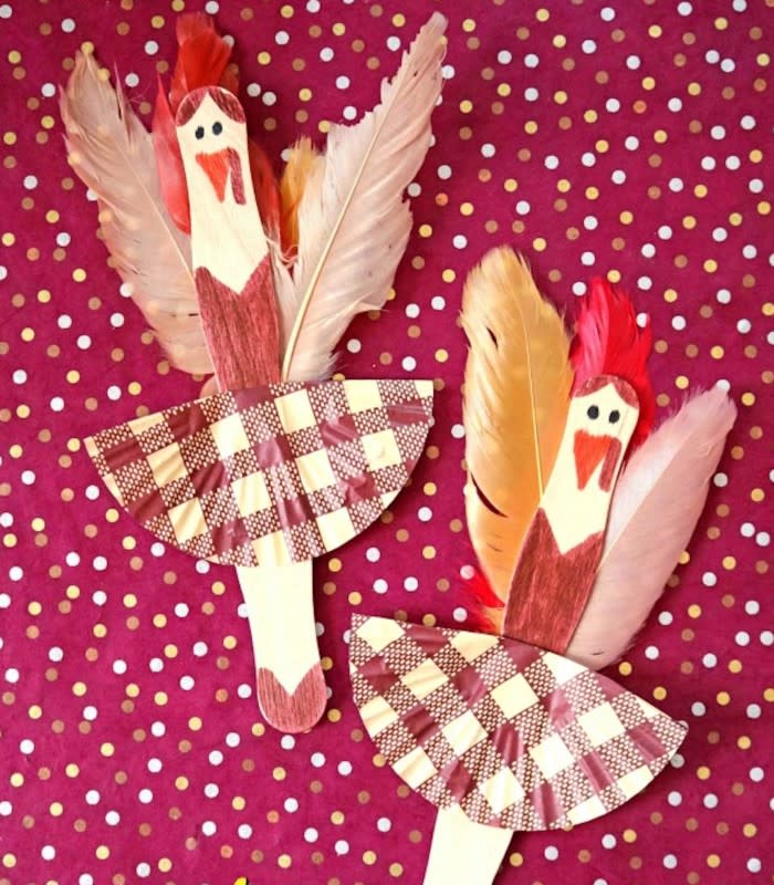 <p>Glued To My Crafts</p><p>The little ballerina in your life will want to play (and dance) all Thanksgiving Day with this adorable puppet from <a href="https://www.gluedtomycraftsblog.com/2018/10/turkey-ballerinas.html" rel="nofollow noopener" target="_blank" data-ylk="slk:Glued To My Crafts;elm:context_link;itc:0;sec:content-canvas" class="link "><em>Glued To My Crafts</em></a> after she makes it. It’s the cutest thing!</p>