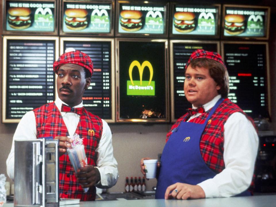 Murphy and Louie Anderson in the 1988 originalParamount
