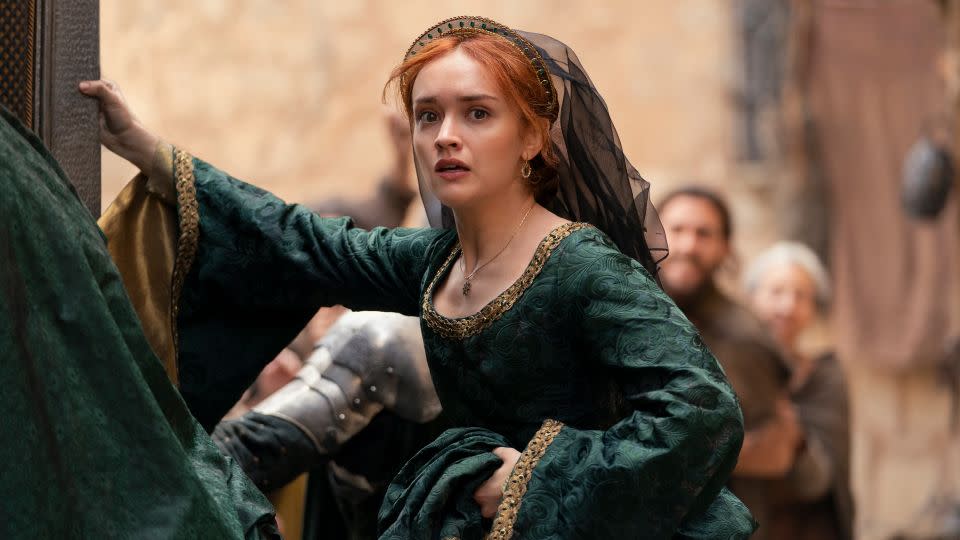 Olivia Cooke as Alicent in "House of the Dragon" Season 2. - Theo Whiteman/HBO