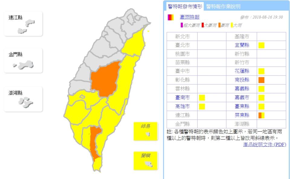 (取自氣象局網站)