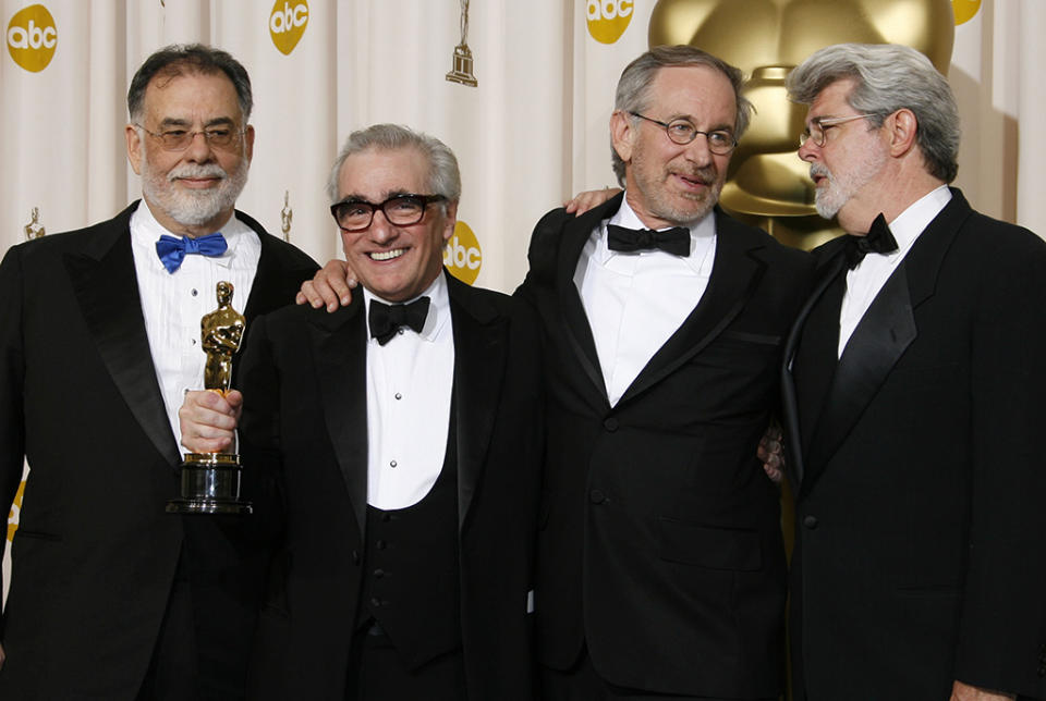 Francis Ford Coppola, Martin Scorsese, Steven Spielberg, and George Lucas