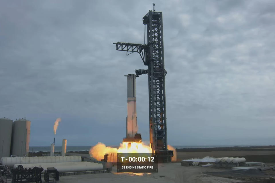 SpaceX Starship static fire