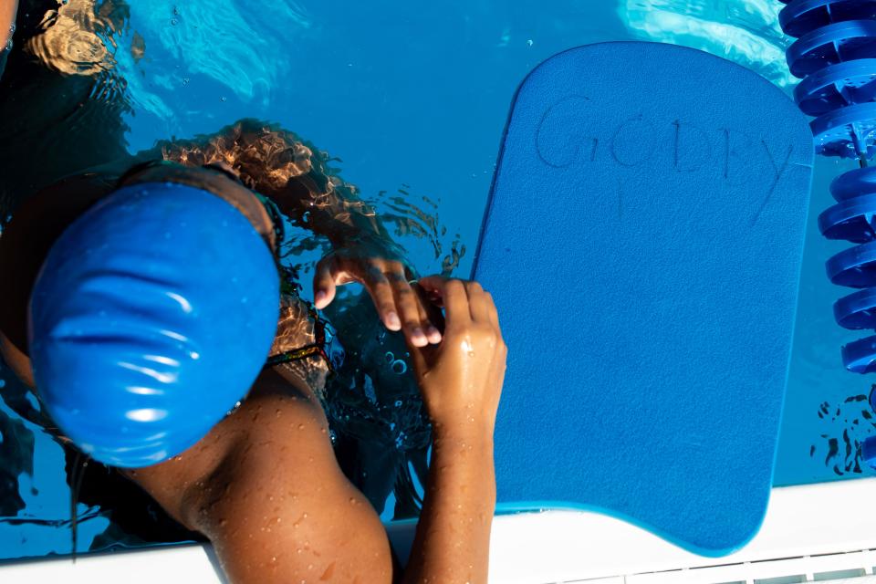 Godby High School swimmers practice at Jack L. McClean Community Center on Wednesday, Oct. 5, 2022.