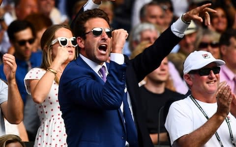 Gimelstob garnered much attention online after his enthusiastic reactions to John Isner's Wimbledon semi-final -Gimelstob garnered much attention online after his enthusiastic reactions to John Isner's Wimbledon semi-final   - Credit: Shutterstock