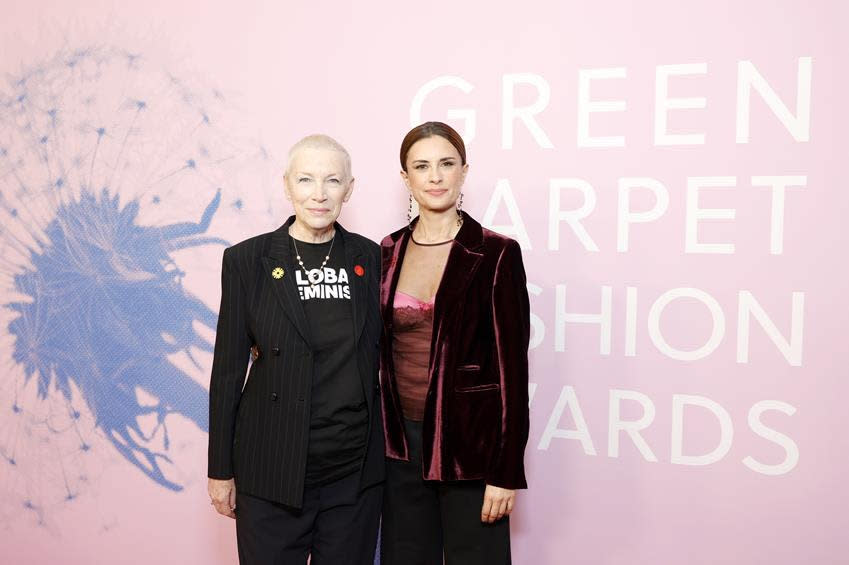 Annie Lennox and Livia Firth. Source: Stefanie Keenan/Getty Images for GCFA