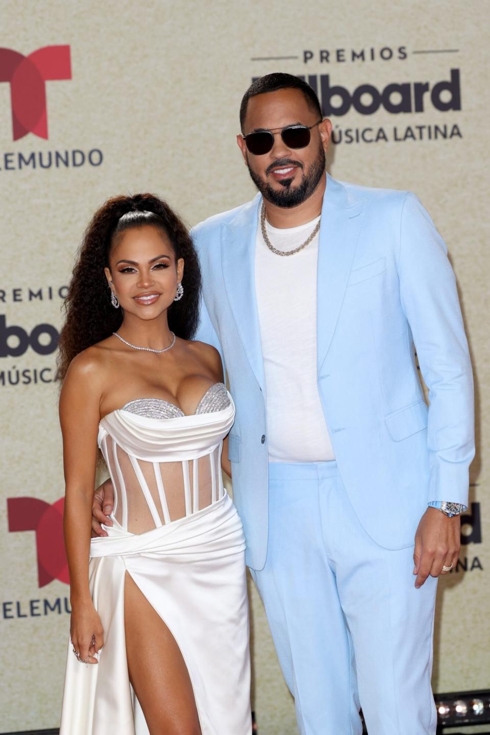 (Natti Natasha y Raphy Pina.Rodrigo Varela/Getty Images)