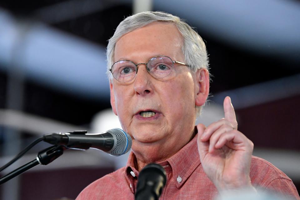 After Texas shooting, McConnell says gun control legislation is up to Trump to decide