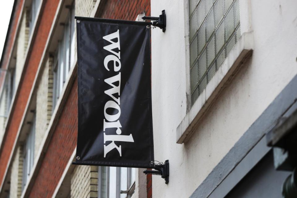 Office-sharing company WeWork has seen shares plunge (Jonathan Brady/PA) (PA Archive)
