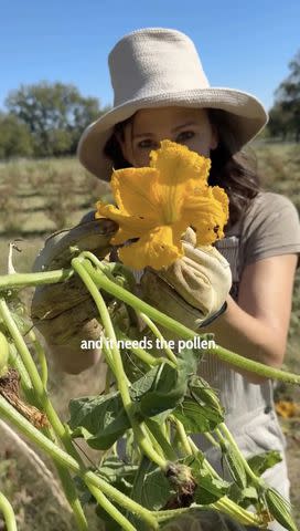 <p>Jennifer Garner/Instagram</p> Jennifer Garner speaking about farming