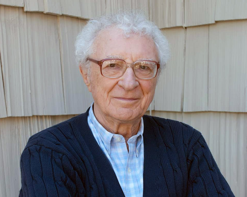 This 2012 image released by Katz Public Relations shows Sheldon Harnick at his home in East Hampton, N.Y. The 89-year-old Tony- and Grammy Award-winning lyricist and writer has written a few musicals, including; "Dragons," a new musical based on the Moliere comedy "The Doctor in Spite of Himself, "Smiling, The Boy Fell Dead," based on a book by Ira Wallach and the 1960 off-Broadway flop, and "Dragons" based on Yevgeny Schwartz's play "The Dragon," which Harnick saw in 1963 and thought cried out to be made into a musical. (AP Photo/Katz Public Relations, Matthew Harnick)