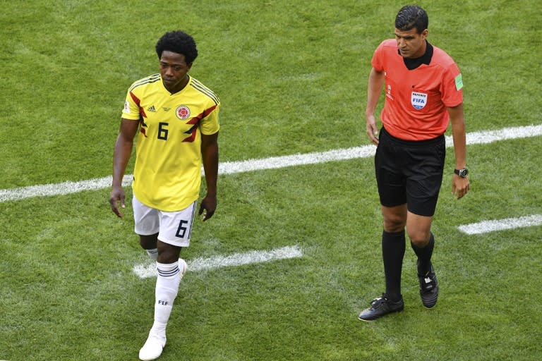 Carlos Sanchez was sent off against Japan