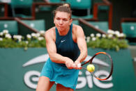 Tennis - French Open - Roland Garros, Paris, France - May 30, 2018 Romania's Simona Halep in action during her first round match against Alison Riske of the U.S. REUTERS/Pascal Rossignol