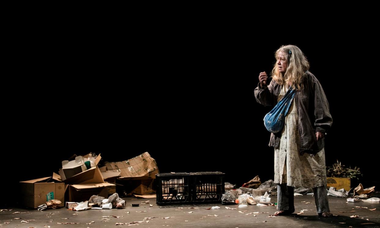 <span>‘A pained animalistic yowl, a fiddle with the hair’: Noni Hazlehurst in Mother.</span><span>Photograph: Brett Boardman</span>