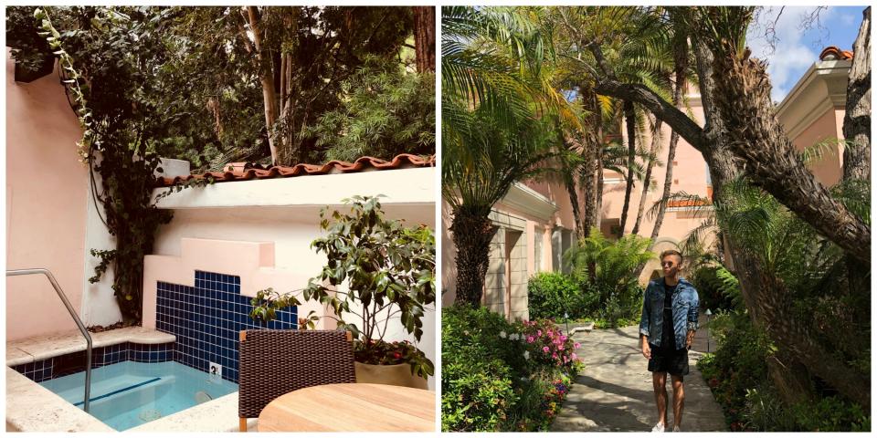 Hotel Bel Air has insta-worthy grounds and lush suites. Source: Instagram