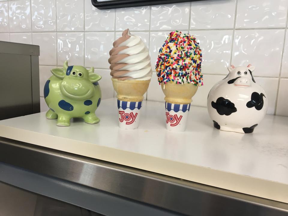 Holy Cow Ice Cream in Red Hook offers classic soft-serve cones.