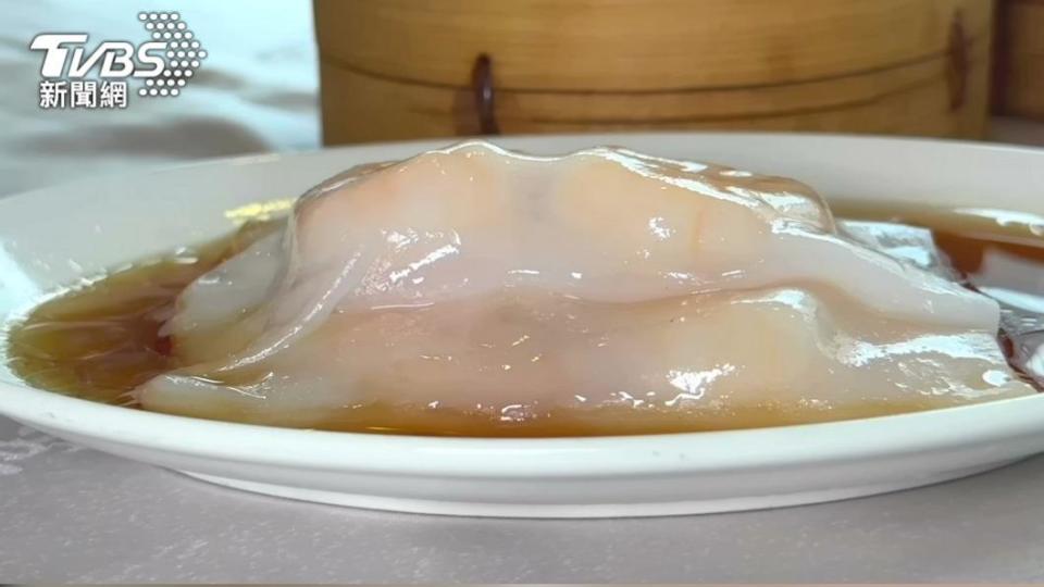 京星招牌菜蝦仁腸粉。（圖／TVBS）