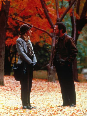 <p>Alamy</p> Meg Ryan and Billy Crystal in 'When Harry Met Sally'.