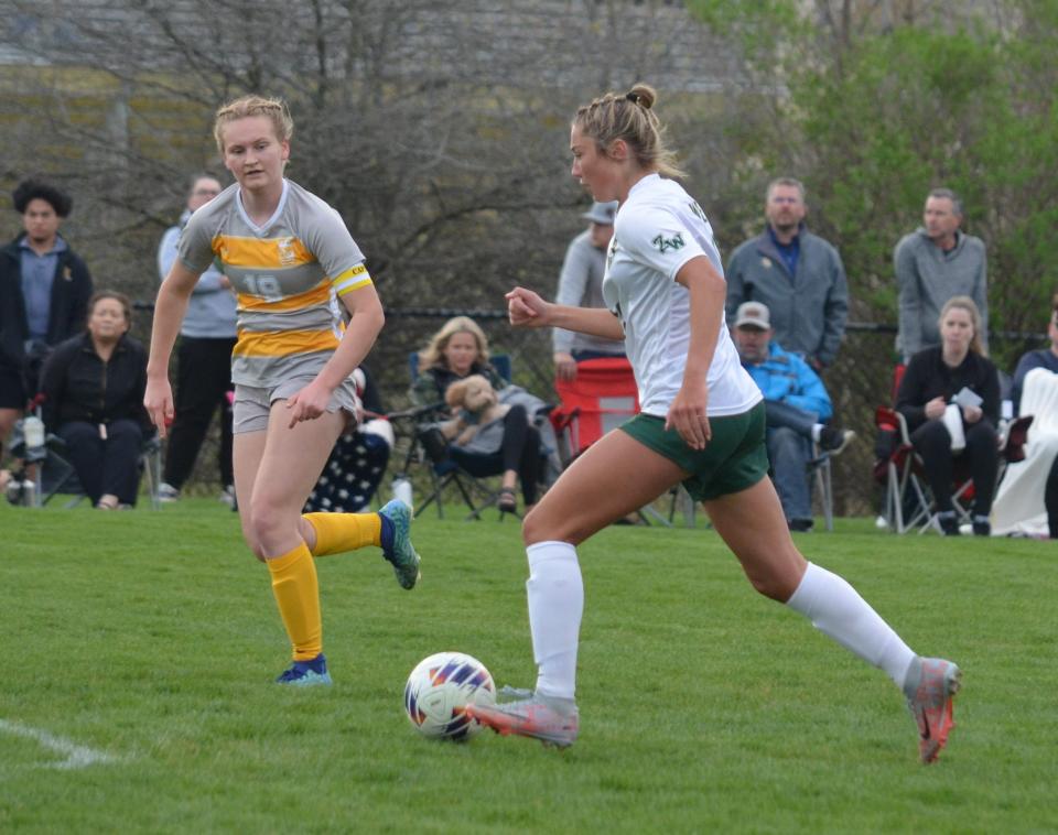 The Zeeland East and Zeeland West girls soccer teams faced off on Tuesday, April 16, 2024, at Zeeland East.